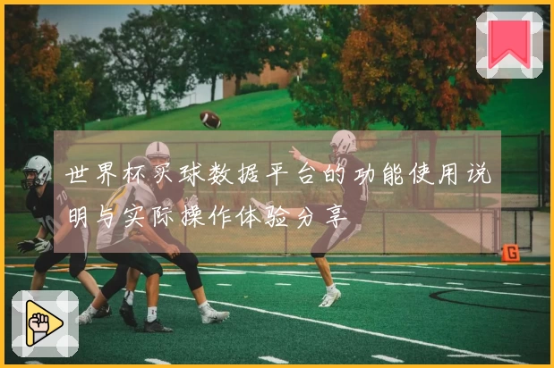 世界杯买球数据平台的功能使用说明与实际操作体验分享