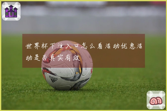 世界杯下注入口怎么看活动优惠活动是否真实有效